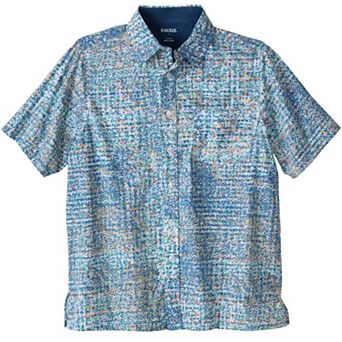 Kingsize Men's Big & Tall The No-tuck Casual Short Sleeve Shirt