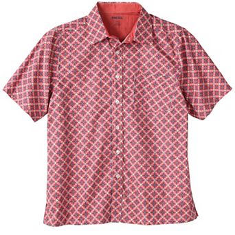 Kingsize Men's Big & Tall The No-tuck Casual Short Sleeve Shirt