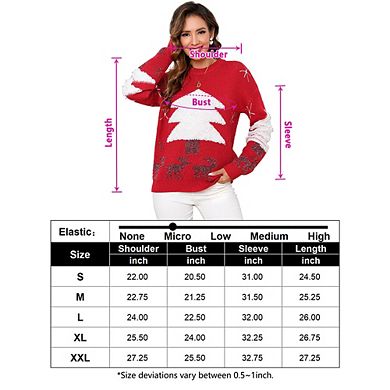 Ugly Chirstmas Sweaters For Women Long Sleeve Funny Xmas Pullover Sweater