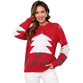 Ugly Chirstmas Sweaters For Women Long Sleeve Funny Xmas Pullover Sweater