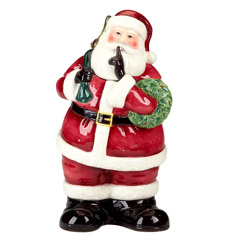 UPC 730384318100 product image for Certified International Santa's Secret 3D Cookie Jar, Multi | upcitemdb.com