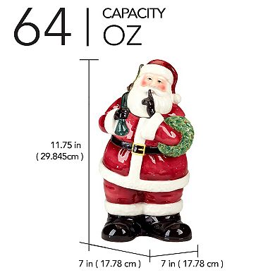Certified International Santa's Secret 3D Cookie Jar
