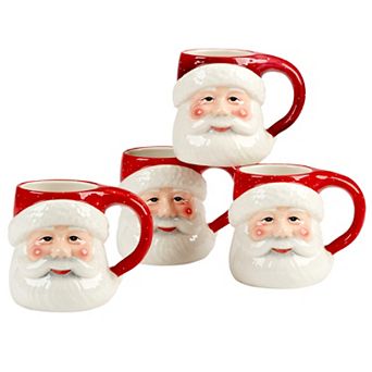 Certified International Santa's Secret 3D Mugs