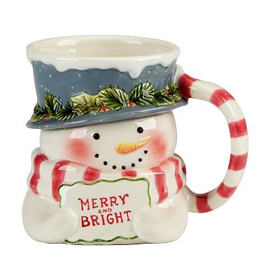 Certified International Snowman's Greeting 4-pc. Mug Set