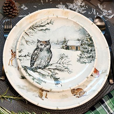 Certified International Winters Frost 4 Dessert Plates Set