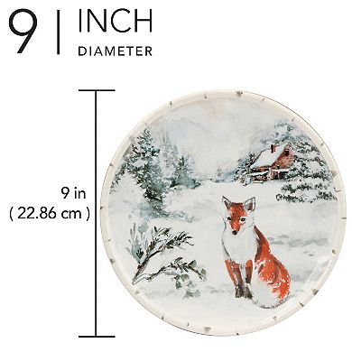Certified International Winters Frost 4 Dessert Plates Set