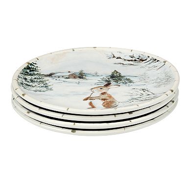 Certified International Winters Frost 4 Dessert Plates Set