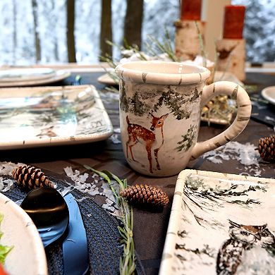 Certified International Winters Frost 4 Mugs Set