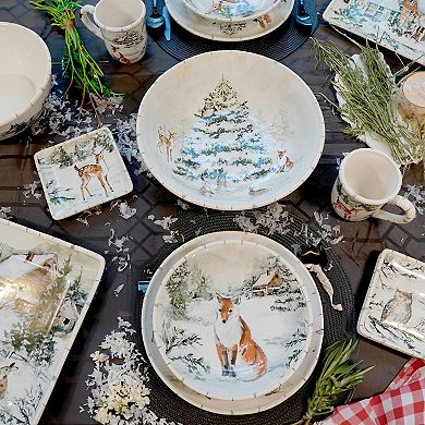 Certified International Winters Frost 4 Soup Bowls Set