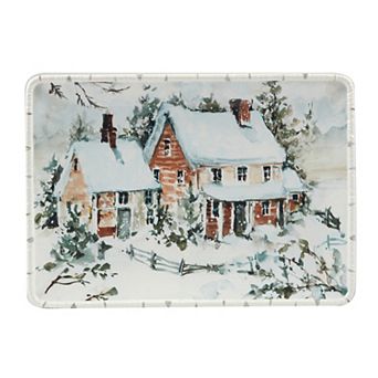 Certified International Winters Frost Rectangular Platter