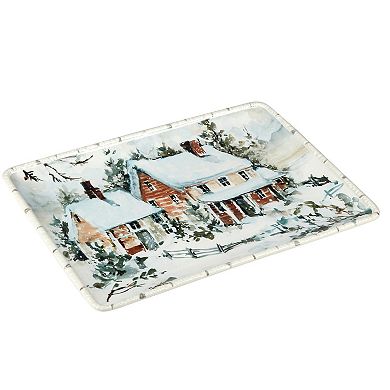Certified International Winters Frost Rectangular Platter