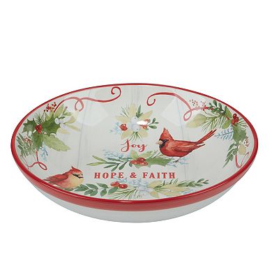 Certified International Winter Greens Serving Bowl