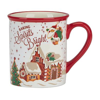 Certified International Santa's Retro 4 Mugs Set