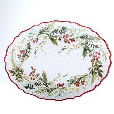 Certified International Christmas Gatherings 2-pc. Platter Set