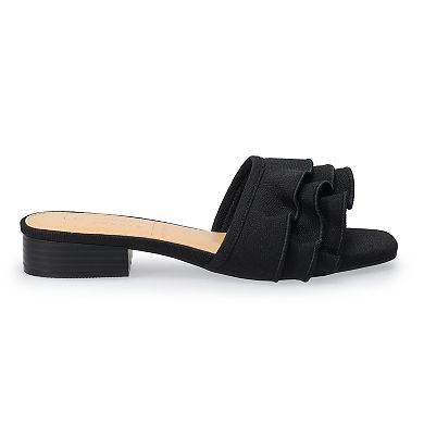 LC Lauren Conrad Natasha Ruffle Women's Low Heels