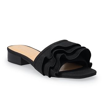 LC Lauren Conrad Natasha Ruffle Women's Low Heels