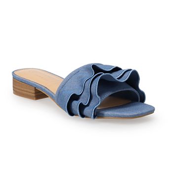 LC Lauren Conrad Natasha Ruffle Women's Low Heels