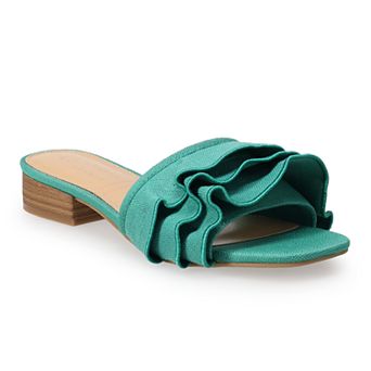 LC Lauren Conrad Natasha Ruffle Women's Low Heels