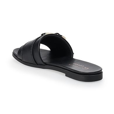 LC Lauren Conrad Henna Circle Women's Buckle Slide Sandals