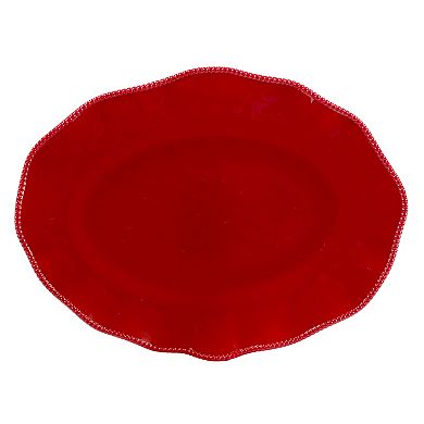 Certified International Perlette Red 2-pc. Platter Set