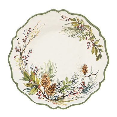 Certified International Winters Forest 2-pc. Platter Set