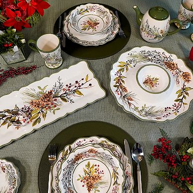 Certified International Winters Forest 2-pc. Appetizer Set