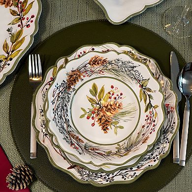 Certified International Winters Forest 4 Bowls Set
