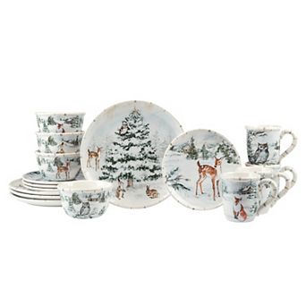 Certified International Winters Frost 16 pc Dinnerware Set