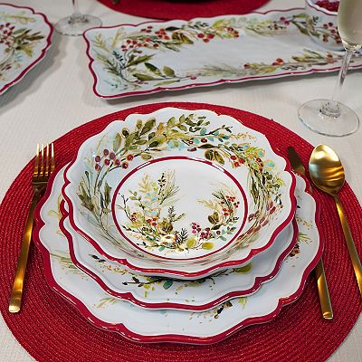 Melamine Certified International Christmas Dinnerware Certified