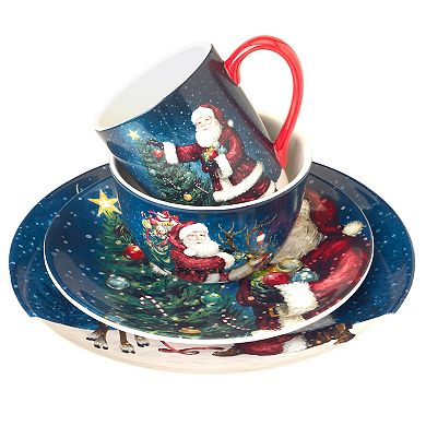 Certified International Santa's Secret 16-pc. Dinnerware Set