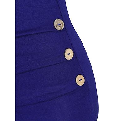 Maternity Shirt Side Button And Ruched Maternity Tunic Tops Long Short Sleeve T-shirts