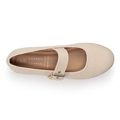 LC Lauren Conrad Holland Women's Espadrille Mary Jane Flats