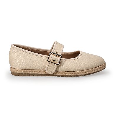 LC Lauren Conrad Holland Women's Espadrille Mary Jane Flats