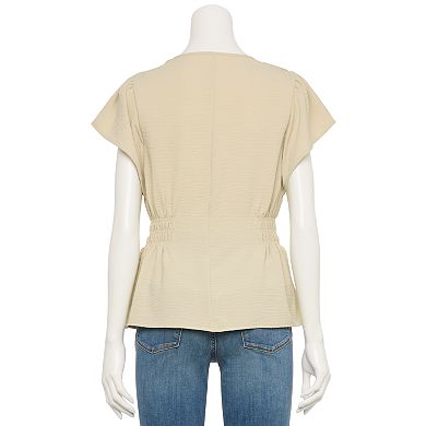 Women's Nine West Adaptive Cinched Blouse