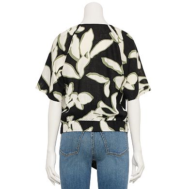 Women's Nine West Adaptive Tie-Front Top