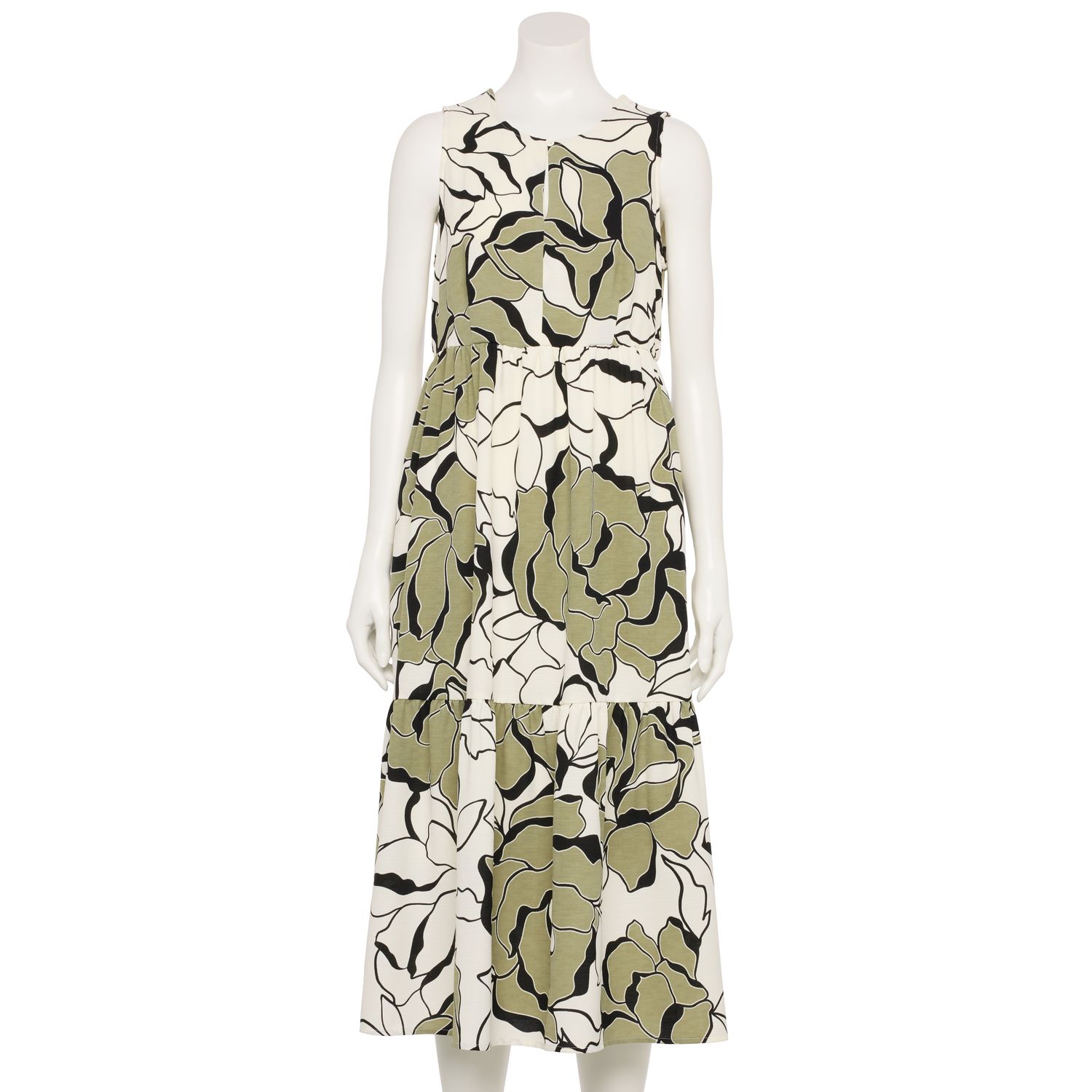 Женское платье Nine West Adaptive Tiered Maxi, цвет: Белый