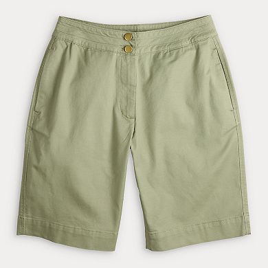 Women's Croft & Barrow® Chino Bermuda Shorts