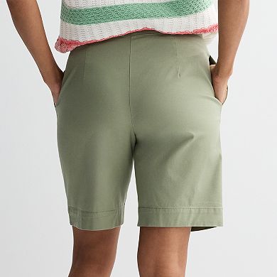 Women's Croft & Barrow® Chino Bermuda Shorts