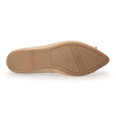 LC Lauren Conrad Norita Women's Gathered Topline Ballet Flats