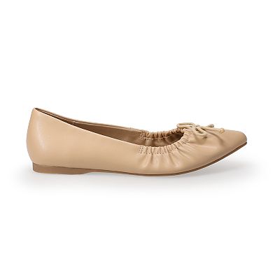 LC Lauren Conrad Norita Women's Gathered Topline Ballet Flats