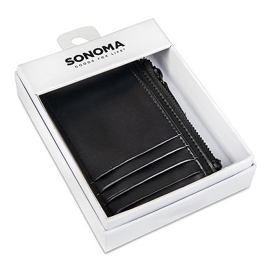Men's Sonoma Goods For Life® RFID Side Zip Closure Card Case Wallet