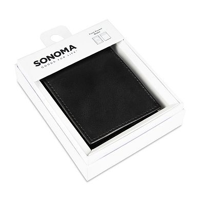 Men's Sonoma Goods For Life® RFID Sleek Bifold Wallet with Flick Bar