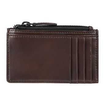 Men's Sonoma Goods For Life® RFID Side Zip Closure Card Case Wallet