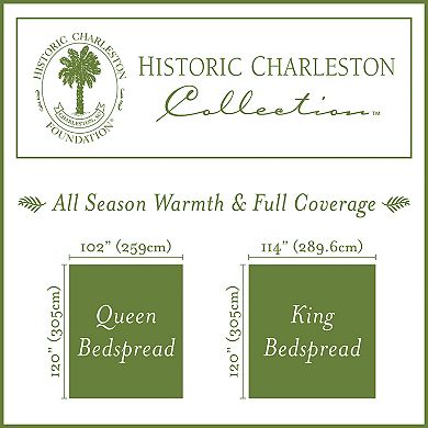 Historic Charleston Embossed Estate Bedspread