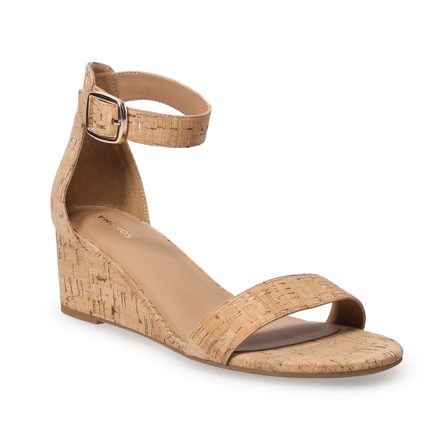 Sonoma Goods For Life® Adriel Women's Wedge Sandal - Cork (5)