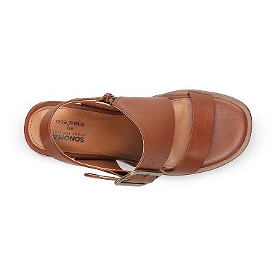 Sonoma Goods For Life® Long Buckle Women's Heeled Sandals