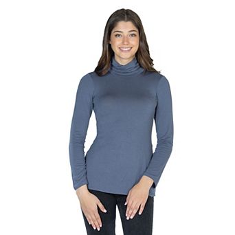 Women's 24Seven Comfort Apparel Classic Long Sleeve Turtleneck