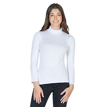 Women's 24Seven Comfort Apparel Classic Long Sleeve Turtleneck