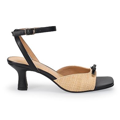 LC Lauren Conrad Eileen Bow Women's Open-Toe Heeled Sandals