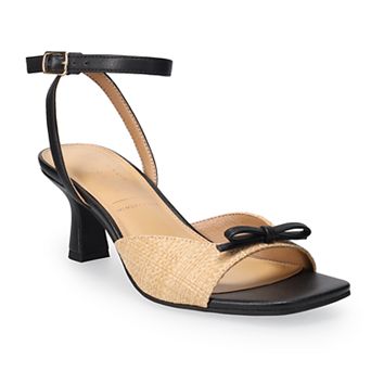 LC Lauren Conrad Eileen Bow Women's Open-Toe Heeled Sandals